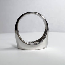 Load image into Gallery viewer, 14k White Gold 1/3ct 3 Stone Diamond Ring Size 6.75 Vintage Engagement Ring 5.9g