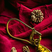 Load image into Gallery viewer, Antique 14k Gold Articulated Fish Earrings LARGE 68mm Victorian Oriental 6.1g