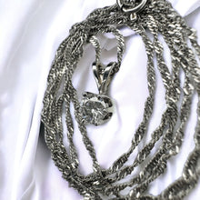 Load image into Gallery viewer, 14k White Gold 1/4 Carat T.W. Natural Diamond Solitaire Necklace 20" 585 Gold