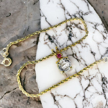 Load image into Gallery viewer, engagement rings rings watch gold diamond choker wedding rings pearl jewellery promise rings earrings bracelet necklace cz silver jewelry stores diamond rings charms mens wedding bands pendant bangles gold chain beads jared jewelry diamond earrings 14k Gold Rope Bracelet 10k yellow gold rope bracelet ruby bracelet ruby tennis bracelet july birthstone jewelry anniversary gift for wife for girlfriend for daughter best gift for mothers day valentines day round cut diamond