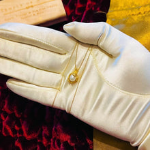 Load image into Gallery viewer, 14k Yellow Gold Antique Brutalist Pearl Necklace 18" Free Form Baroque Pearl 2g