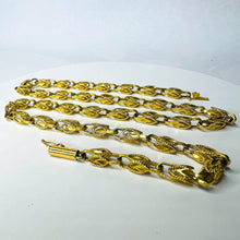 Load image into Gallery viewer, 14k Yellow Gold Antique Turkish Link Chain Necklace 17.5" 4.5mm Solid Gold 17.5g