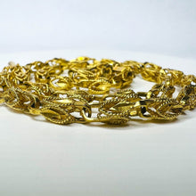 Load image into Gallery viewer, 14k Yellow Gold Antique Turkish Link Chain Necklace 17.5" 4.5mm Solid Gold 17.5g