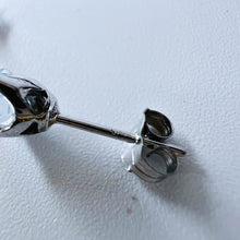 Load image into Gallery viewer, Aquamarine Earrings 10k White Gold Natural .62cttw Pear Cut Stud Teardrop Studs