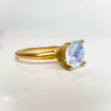 Load image into Gallery viewer, 10k Yellow Gold Moonstone Ring Size 5.5 .75CTTW Engagement Wedding Ring 1.3g