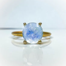 Load image into Gallery viewer, 10k Yellow Gold Moonstone Ring Size 5.5 .75CTTW Engagement Wedding Ring 1.3g