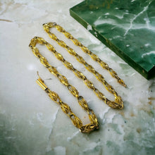 Load image into Gallery viewer, 14k Yellow Gold Antique Turkish Link Chain Necklace 17.5" 4.5mm Solid Gold 17.5g