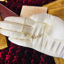 Load image into Gallery viewer, 10k Yellow Gold Necklace 17" 2mm Rope Chain Flower Pendant Estate Vintage 2.7g