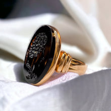 Load image into Gallery viewer, Georgian Carnelian Intaglio Gold Signet Ring 14k Gold Hercules Antique size 6.5
