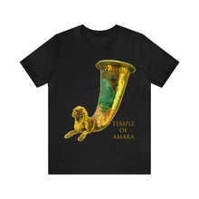 Load image into Gallery viewer, Temple of Amara &quot;Nisa&quot; Tshirt For Men and Women Ancient Parthian Lion Drinking Horn Unisex Tee
