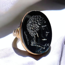 Load image into Gallery viewer, Georgian Carnelian Intaglio Gold Signet Ring 14k Gold Hercules Antique size 6.5
