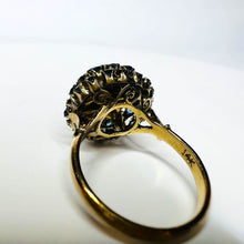 Load image into Gallery viewer, 14k Yellow Gold 3.6cttw Natural Blue Sapphire Tiered Harem Ring Size 6 4.6g

