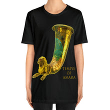 Load image into Gallery viewer, Temple of Amara &quot;Nisa&quot; Tshirt For Men and Women Ancient Parthian Lion Drinking Horn Unisex Tee
