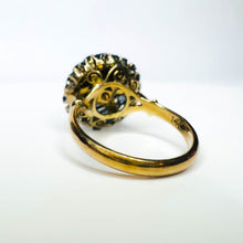 Load image into Gallery viewer, 14k Yellow Gold 3.6cttw Natural Blue Sapphire Tiered Harem Ring Size 6 4.6g
