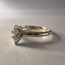 Load image into Gallery viewer, 14k Yellow Gold 1/4ct Marquise Diamond Engagement Ring Sz 7.25 Wedding Ring 2.1g
