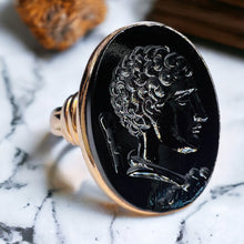 Load image into Gallery viewer, Georgian Carnelian Intaglio Gold Signet Ring 14k Gold Hercules Antique size 6.5
