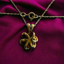 Load image into Gallery viewer, Antique 14k Gold .10 Carat Old Mine Cut Diamond Necklace 18&quot; Victorian Love Knot
