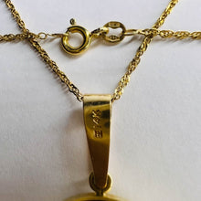 Load image into Gallery viewer, 14k Gold Ancient Coin Necklace 18&quot; 5.7g Silver Roman Emperor Commodus 177-192 AD Vintage Antique Fine Jewelry Best gift for Anniversary
