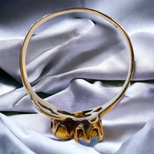 Load image into Gallery viewer, Antique Victorian 14k Yellow Gold Opal Ring Size 4.5 Estate Cluster Ring 1.2g
