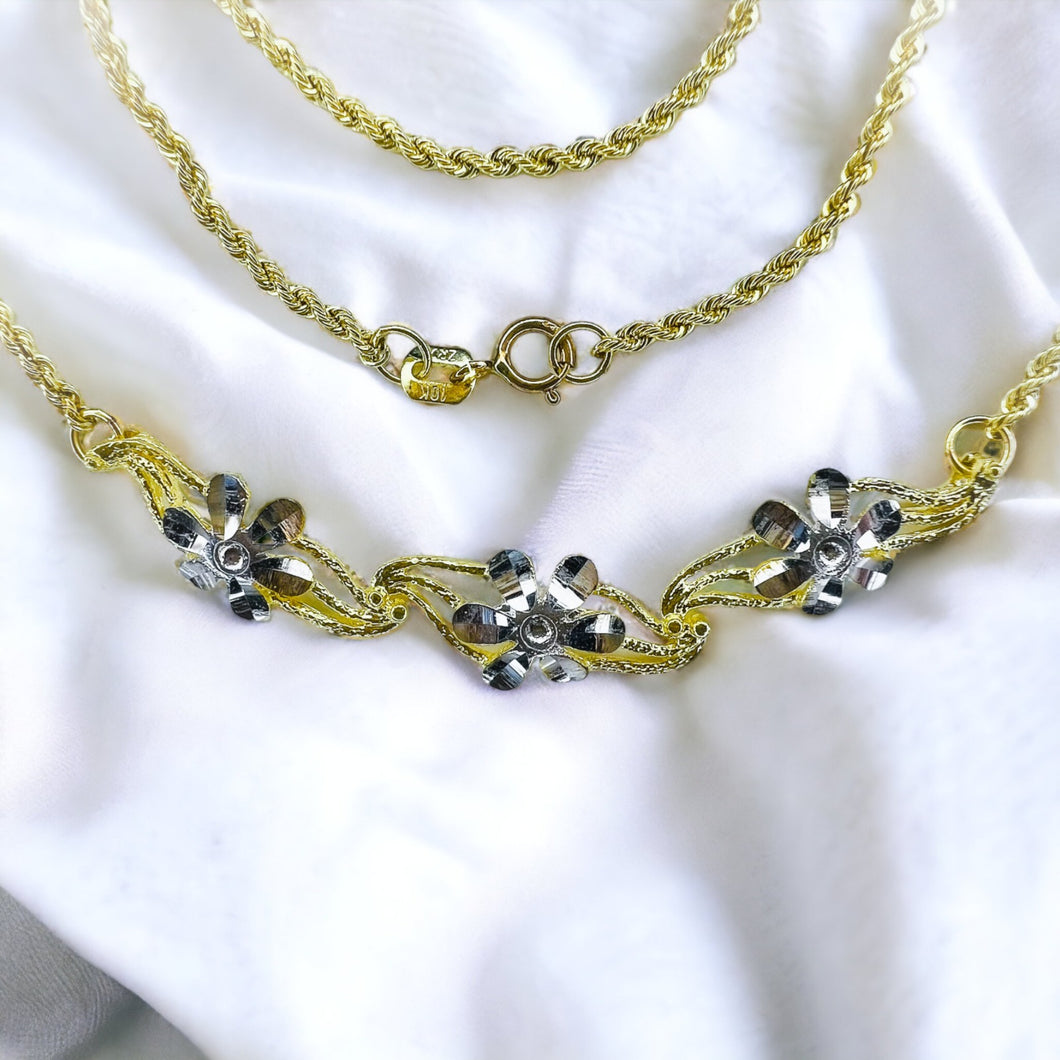 Bridal Jewelry Bridal necklace elven jewelry flower necklace gold floral gold leaf necklace daisies solid 14k gold 10k gold chevron necklace maid of honor gift bridal jewelry estate vintage rope chain We also sell 10k, 18k, and 14k jewelry, engagement rings, wedding rings, promise rings, Christmas gifts, April birthstone rings, birthday gifts, fall fashion jewelry, diamond rings, diamonds, sapphire jewelry, ruby and emerald pendants, necklaces, bracelet, Valentines Day gifts