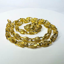 Load image into Gallery viewer, 14k Yellow Gold Antique Turkish Link Chain Necklace 17.5&quot; 4.5mm Solid Gold 17.5g
