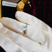Load image into Gallery viewer, 10k Yellow Gold Moonstone Ring Size 5.5 .75CTTW Engagement Wedding Ring 1.3g
