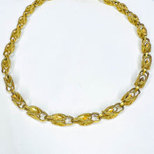 Load image into Gallery viewer, 14k Yellow Gold Antique Turkish Link Chain Necklace 17.5&quot; 4.5mm Solid Gold 17.5g
